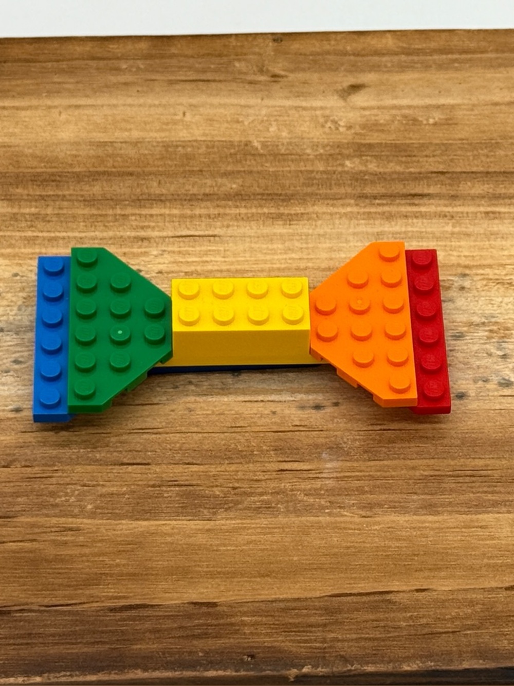 Rainbow LEGO Hair Bow or Bow Tie with Magnetic Back